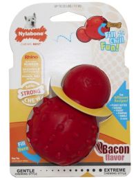 Nylabone Rhino Stuffable Dog Chew Toy - Bacon Flavor - Regular