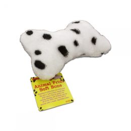 Squeaking Soft Dog Bone With Animal Print DI150