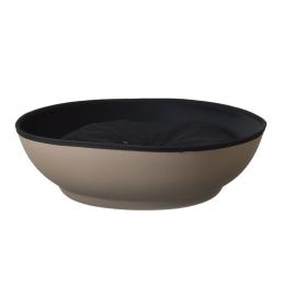 KH 22i TAN/BLK HALF-POD CAT BED