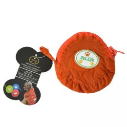 PL MD ORANGE ZIPR TRAVEL RAINCOAT