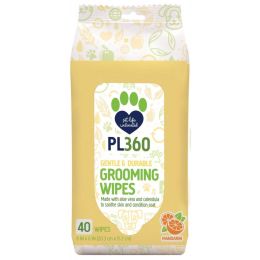 PLV 40CT MANDARIN GROOMING WIPES