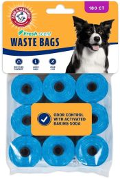 Arm and Hammer Dog Waste Refill Bags Fresh Scent Blue (size: 180 count)