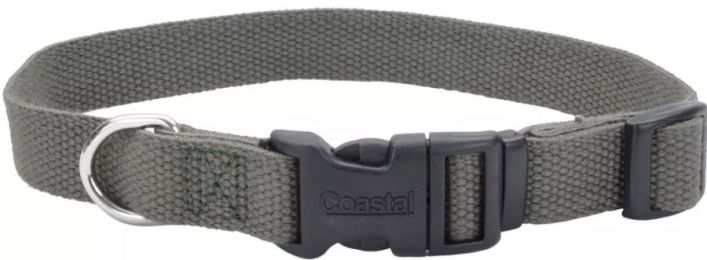 Coastal Pet New Earth Soy Adjustable Dog Collar Forest Green (size: 12-18"L x 3/4"W)