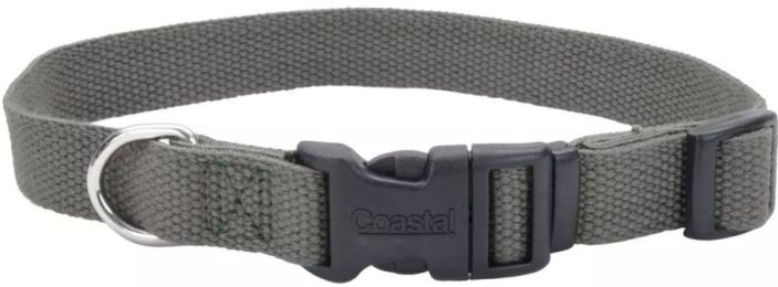 Coastal Pet New Earth Soy Adjustable Dog Collar Forest Green (size: 18-26"L x 1"W)