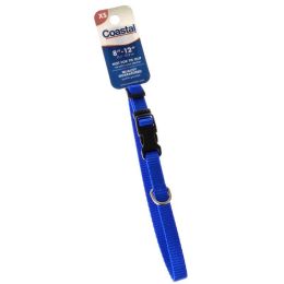 Tuff Collar Nylon Adjustable - Blue (size: 3/8" W x 8-12" Long)