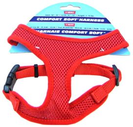 Coastal Pet Comfort Soft Adjustable Harness - Red (size: Small - 5/8" Wide (Girth Size 19"-23"))