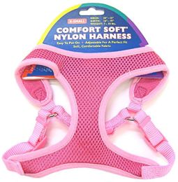 Coastal Pet Comfort Soft Adjustable Harness - Bright Pink (size: X-Small - Dogs 7-10 lbs - (Girth Size 16"-19"))