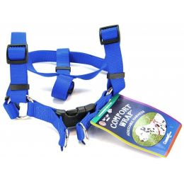 Tuff Collar Comfort Wrap Nylon Adjustable Harness - Blue (size: Large (Girth Size 26"-40"))