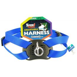 Coastal Pet Size Right Nylon Adjustable Harness - Blue (size: Large (Girth Size 28"-36"))