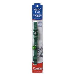 Coastal Pet Safe Cat Nylon Adjustable Breakaway Collar - Hunter Green (size: 8"-12" Neck)