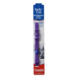 Coastal Pet Safe Cat Nylon Adjustable Breakaway Collar - Purple (size: 8"-12" Neck)