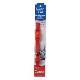 Coastal Pet Safe Cat Nylon Adjustable Breakaway Collar - Red (size: 8"-12" Neck)