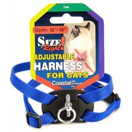 Coastal Pet Size Right Nylon Adjustable Cat Harness - Blue (size: Girth Size 12"-18")