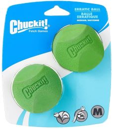 Chuckit Erratic Ball for Dogs (size: Medium Ball - 2.25" Diameter (2 Pack))