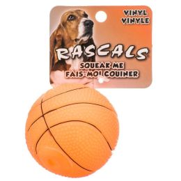 Rascals Vinyl Basketball for Dogs (size: 2.5" Diameter)