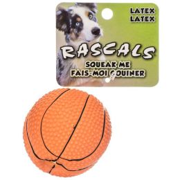Rascals Latex Basketball Dog Toy (size: 2.5" Diameter)