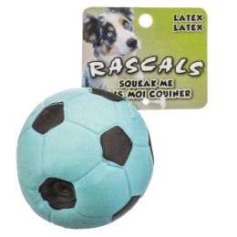 Rascals Latex Soccer Ball for Dogs - Blue (size: 3" Diameter)