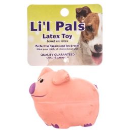 Lil Pals Latex Pig Dog Toy (size: 3" Long)