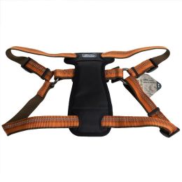 K9 Explorer Reflective Adjustable Padded Dog Harness - Campfire Orange (size: Fits 26"-38" Girth)