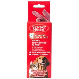 Sentry Petrodex Finger Toothbrush Glove for Cats & Dogs (size: 5 count)