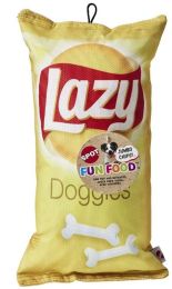 Spot Fun Food Lazy Doggie Chips Plush Dog Toy (size: 1 count)