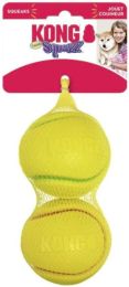 KONG Squeezz Tennis Ball Assorted Colors (size: Medium 2 count)