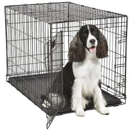 MidWest Contour Wire Dog Crate Single Door (size: Intermediate - 1 count)