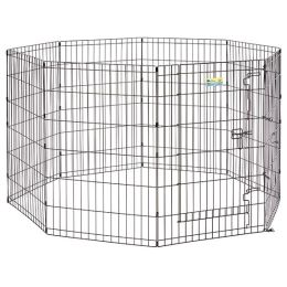 MidWest Contour Wire Exercise Pen with Door for Dogs and Pets (size: 36" tall - 1 count)