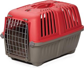 MidWest Spree Pet Carrier Red Plastic Dog Carrier (size: Small - 1 count)