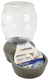 Petmate Replendish Waterer - Brushed Nickel (size: 1 Gallon)