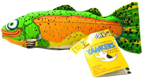 Fat Cat Classic Yankers Dog Toy - Assorted (size: Trout (14"L x 5"W x 3"H))