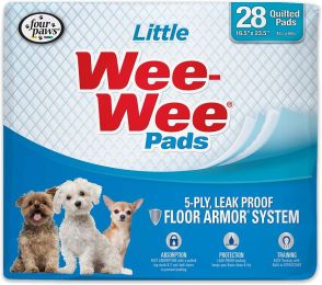Four Paws Wee Wee Pads for Little Dogs (size: 28 Pack (22" Long x 23" Wide))