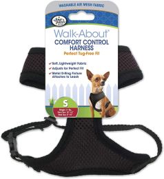 Four Paws Comfort Control Harness - Black (size: Small - For Dogs 5-7 lbs (14"-16" Chest & 8"-10" Neck))