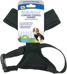 Four Paws Comfort Control Harness - Black (size: Medium - For Dogs 7-10 lbs (16"-19" Chest & 10"-13" Neck))