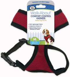 Four Paws Comfort Control Harness - Red (size: Medium - For Dogs 7-10 lbs (1"6-19" Chest & 10"-13" Neck))