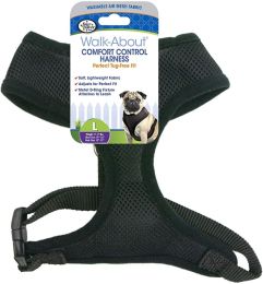 Four Paws Comfort Control Harness - Black (size: Large - For Dogs 11-18 lbs (19"-23" Chest & 13"-15" Neck))