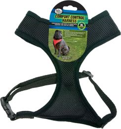 Four Paws Comfort Control Harness - Black (size: X-Large - For Dogs 20-29 lbs (20"-29" Chest & 15"-17" Neck))