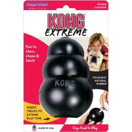 KONG Extreme KONG Dog Toy - Black (size: X-Large - Dogs 60-90 lbs (5" Tall x 1.25" Diameter))
