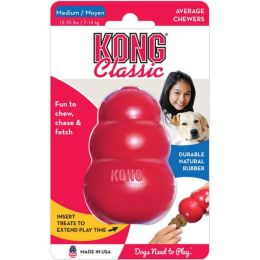 KONG Classic Dog Toy - Red (size: Medium - Dogs 15-35 lbs (3.5" Tall x 1" Diameter))