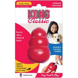 KONG Classic Dog Toy - Red (size: Small - Dogs up to 20 lbs (2.75" Tall x .75" Diameter))