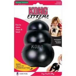 KONG Extreme KONG Dog Toy - Black (size: XX-Large - Dogs over 85 lbs (6" Tall x 1.5" Diameter))