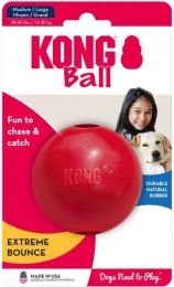 KONG Ball - Red (size: Medium/Large - Solid Ball (Dogs 35-85 lbs - 3" Diameter))