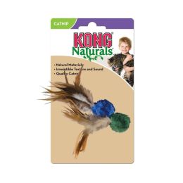 KONG Crinkle Ball with Feathers Cat Toy (size: Crinkle Ball Cat Toy)