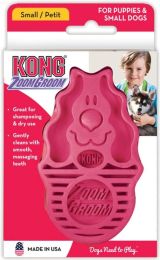 KONG ZoomGroom Dog Brush - Boysenberry (size: small)