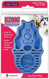 KONG ZoomGroom Dog Brush - Boysenberry (size: large)