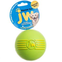 JW Pet iSqueak Ball - Rubber Dog Toy (size: Medium - 3" Diameter)