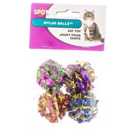 Spot Spotnips Mylar Balls Cat Toys (size: 4 Pack)