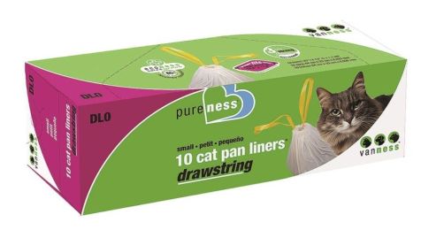 Van Ness Drawstring Cat Pan Liners (size: Small (10 Pack))