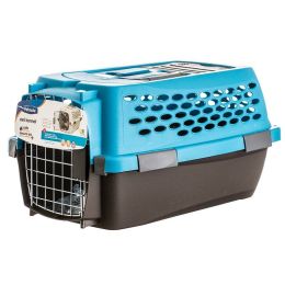 Petmate Vari Kennel Ultra - Breeze Blue/Coffee Brown (size: Dogs up to 10 lbs - (19"L x 12.6"W x 10"H))