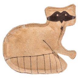 Spot Dura-Fused Leather Raccoon Dog Toy (size: 8" Long x 7" High)